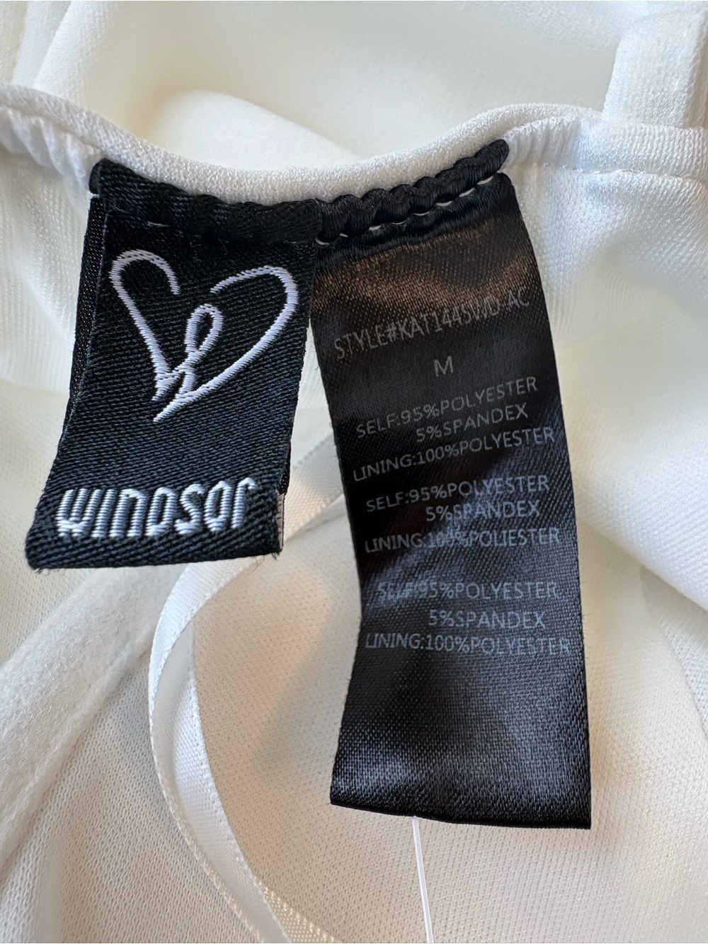 Windsor White Sweetheart Ruffle Slim Crepe Formal Midi Dress Sz M NWT - Picture 9 of 16